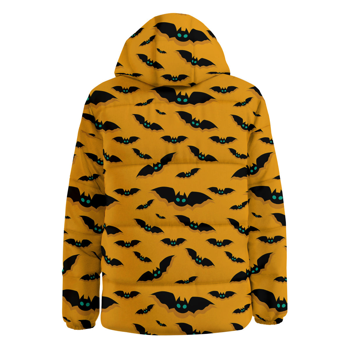 Vampire Bat Halloween Print Pattern Down Jacket-grizzshop