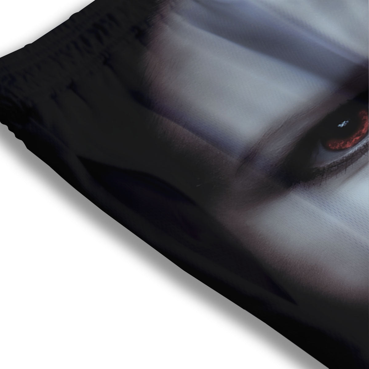 Vampire Girl Halloween Print Mesh Shorts