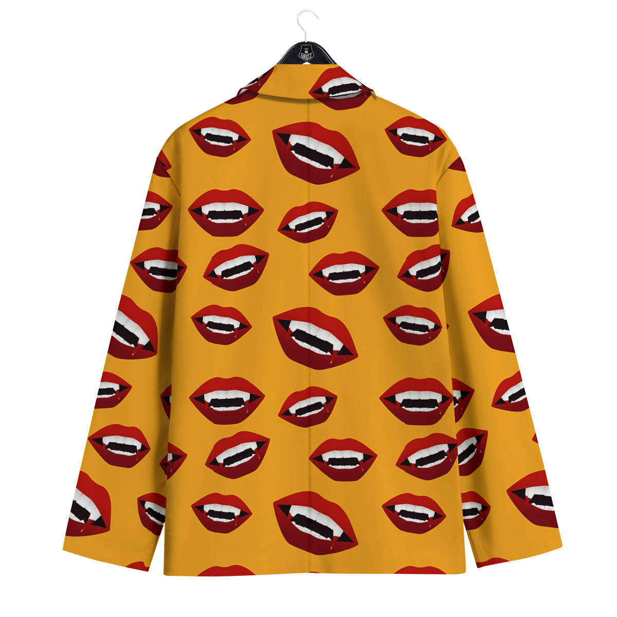 Vampire Lips Halloween Print Pattern Men's Sport Coat-grizzshop