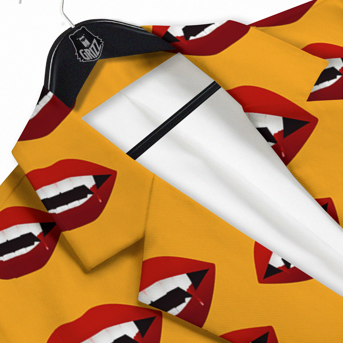 Vampire Lips Halloween Print Pattern Men's Sport Coat-grizzshop