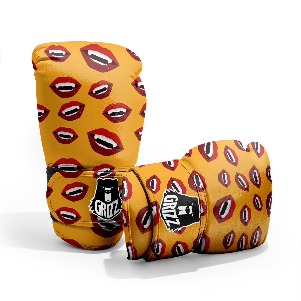 Vampire Lips Halloween Print Pattern Pro Boxing Glove