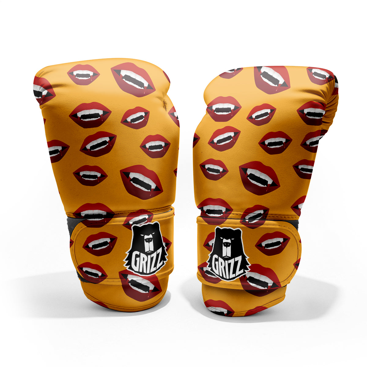 Vampire Lips Halloween Print Pattern Pro Boxing Glove