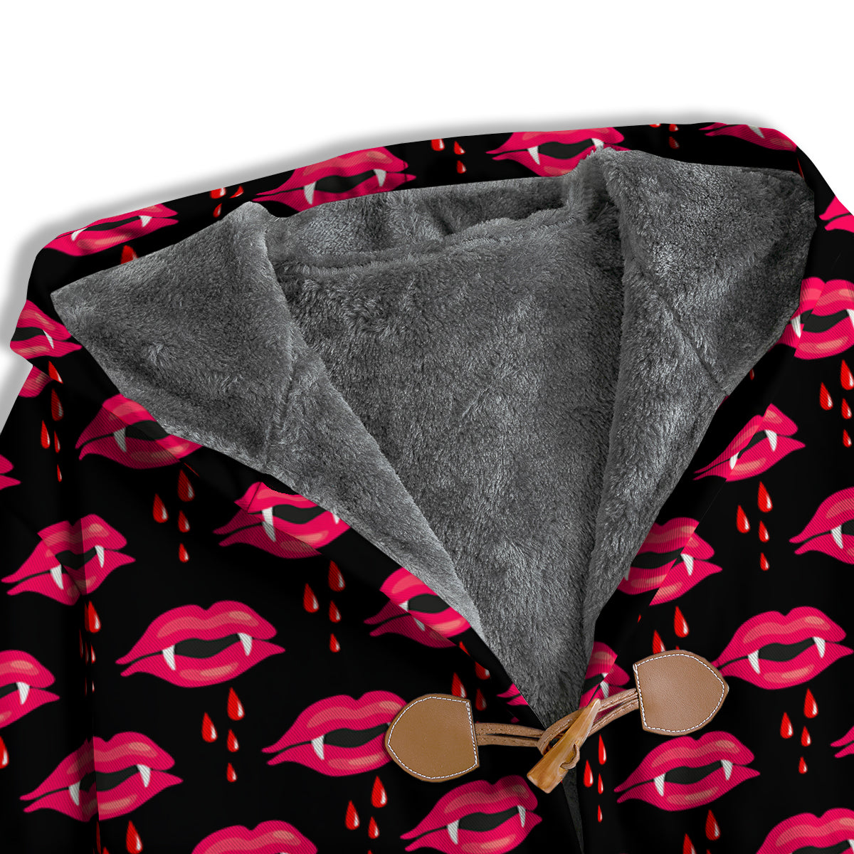 Vampire Lips Red Halloween Print Pattern Men's Windbreaker Jacket-grizzshop