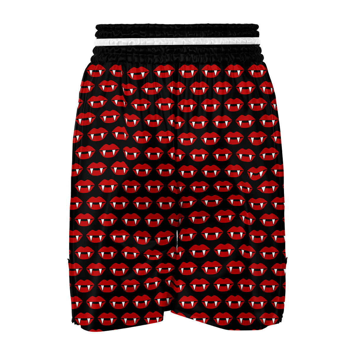 Vampire Red Mouth Print Pattern Boxing Shorts-grizzshop