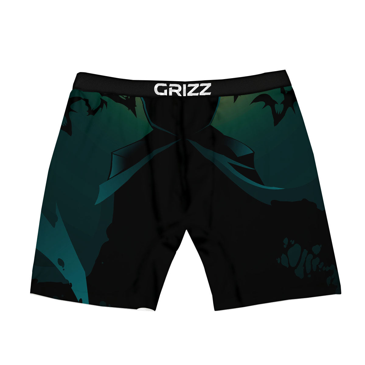 Vampire Silhouette Halloween Print Boxer Briefs-grizzshop