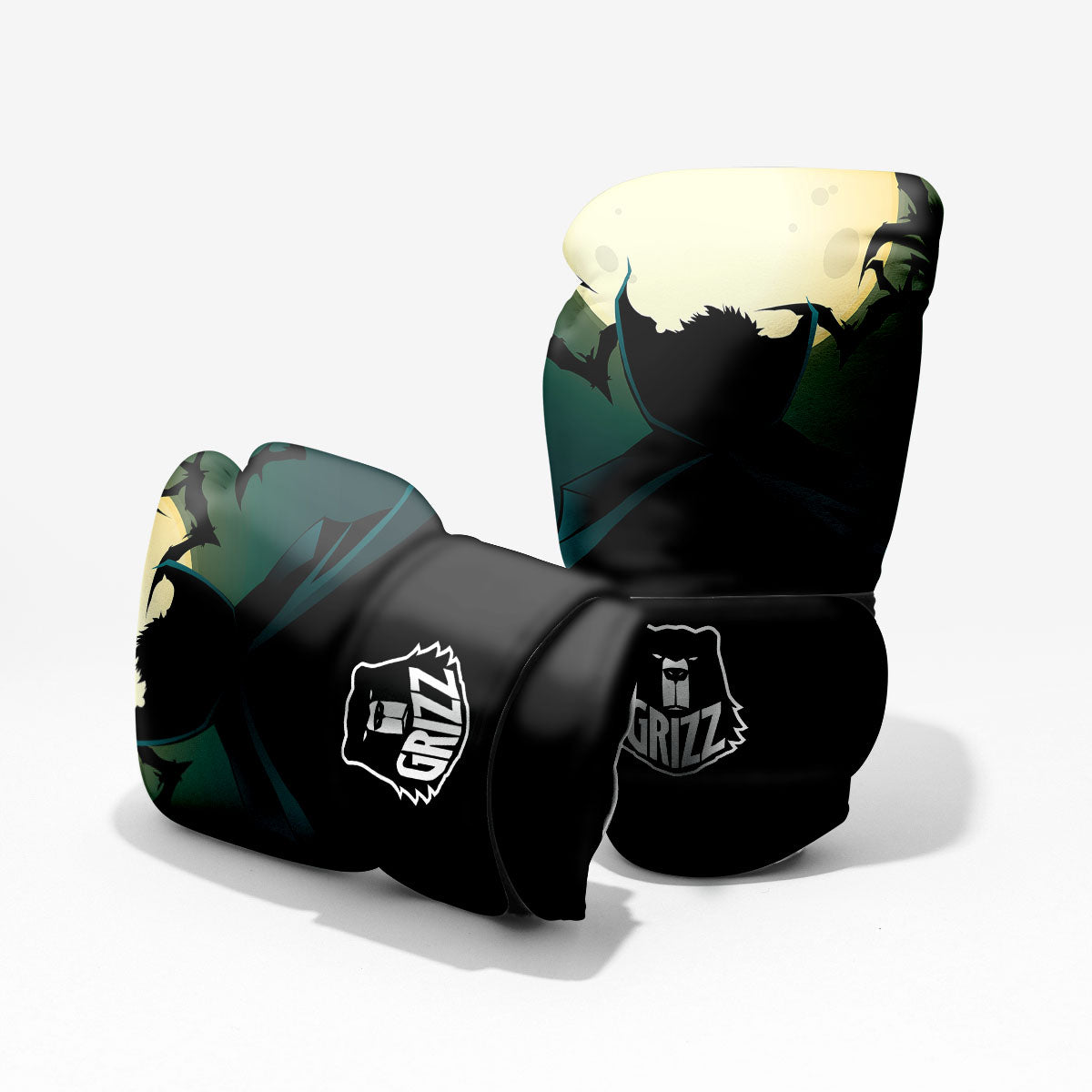Vampire Silhouette Halloween Print Pro Boxing Glove