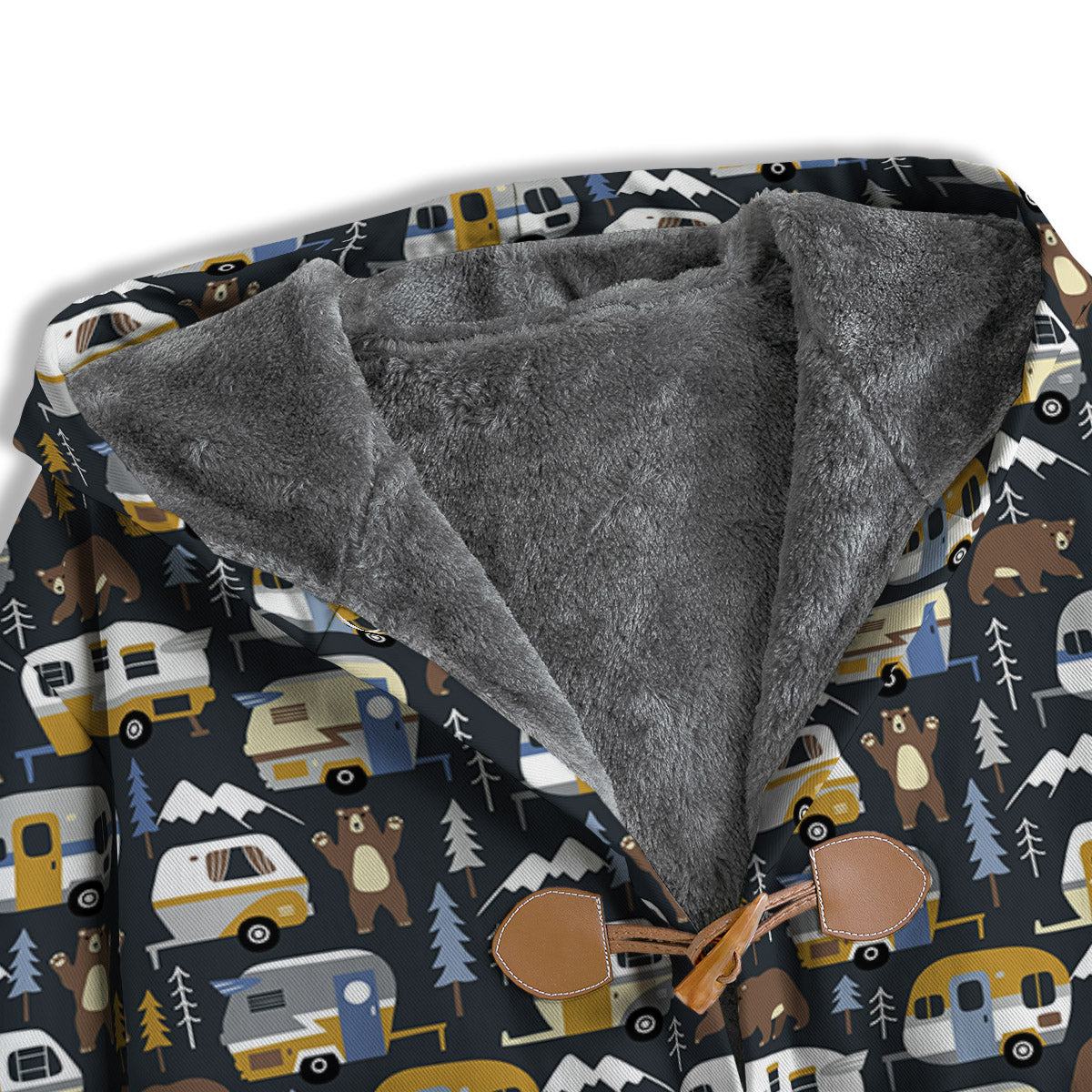 Van Camping Print Pattern Men's Windbreaker Jacket-grizzshop