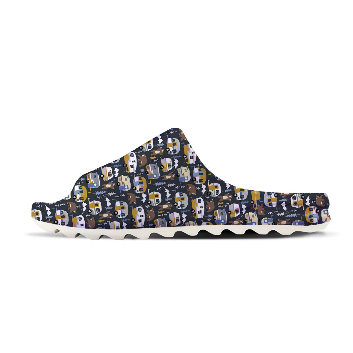 Van Camping Print Pattern Sandals-grizzshop