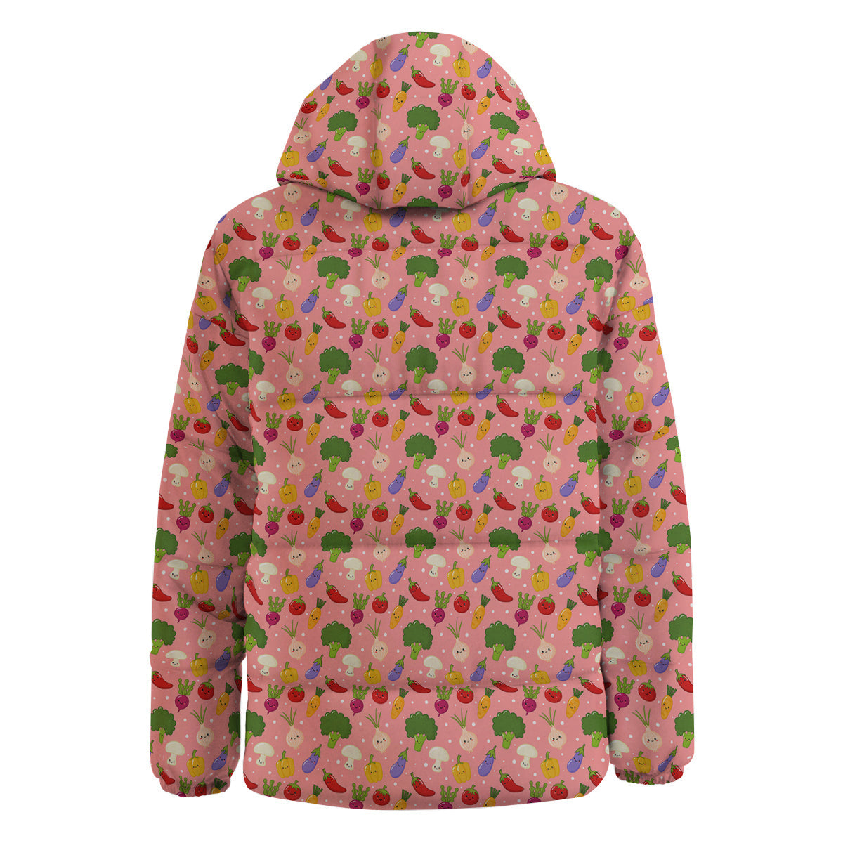 Vegan Cute Print Pattern Down Jacket-grizzshop
