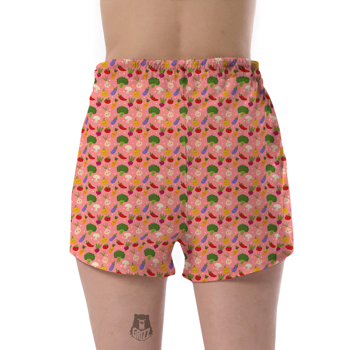 Vegan Cute Print Pattern Women's Shorts-grizzshop