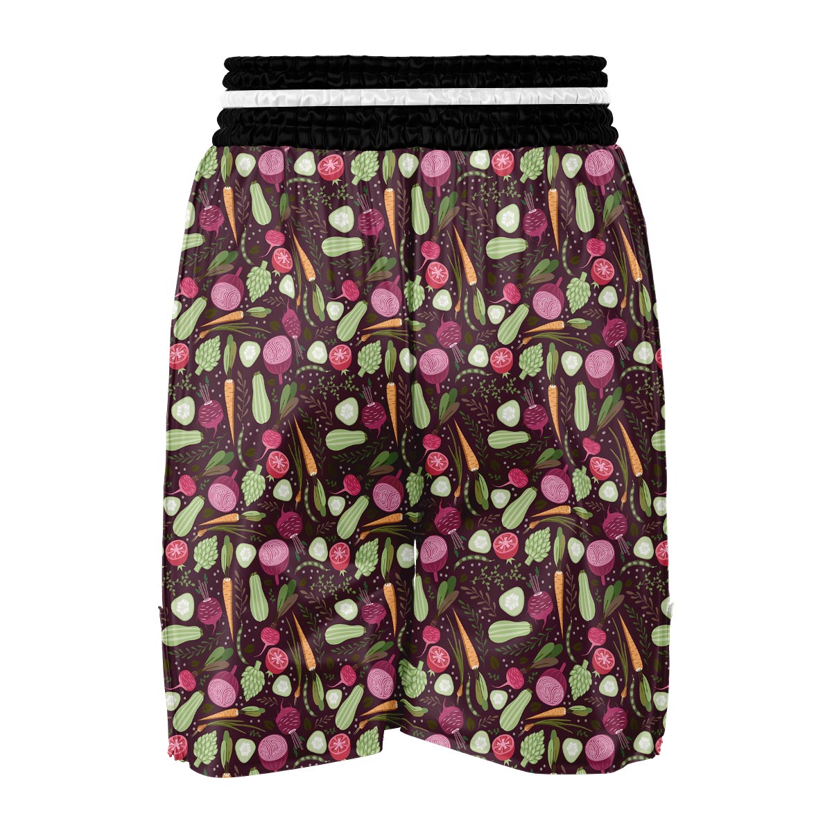 Vegan Print Pattern Boxing Shorts-grizzshop