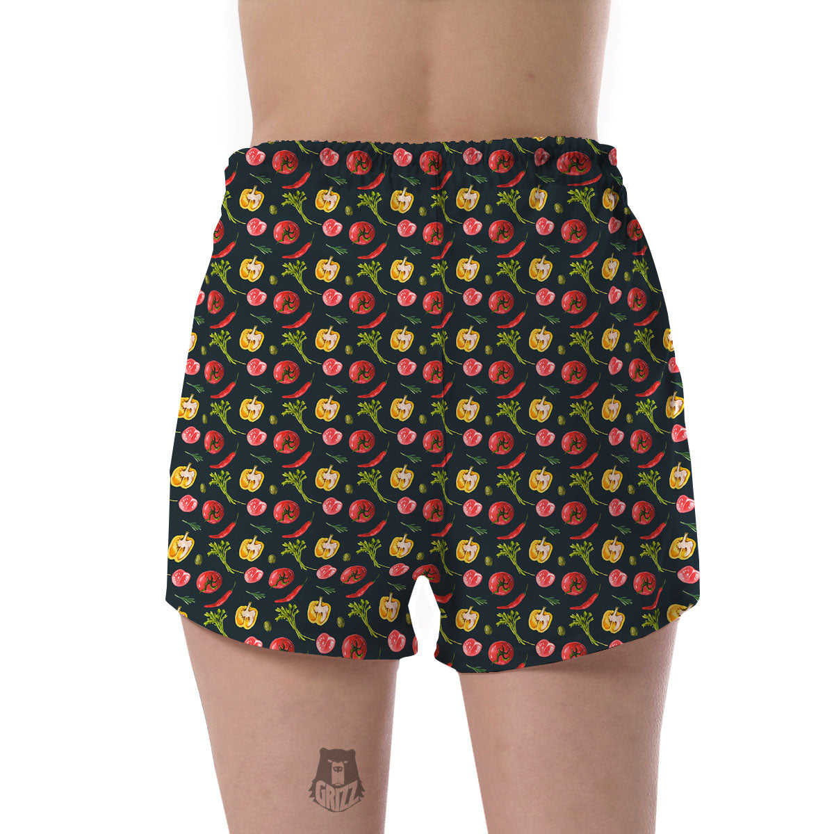 Vegetable Print Pattern Women's Shorts-grizzshop