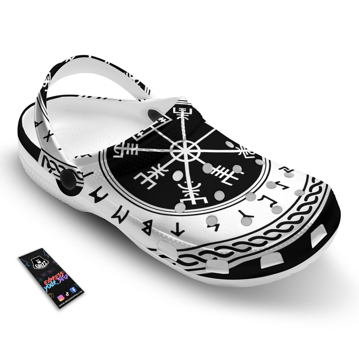 Vegvisir Viking Print Clog-grizzshop