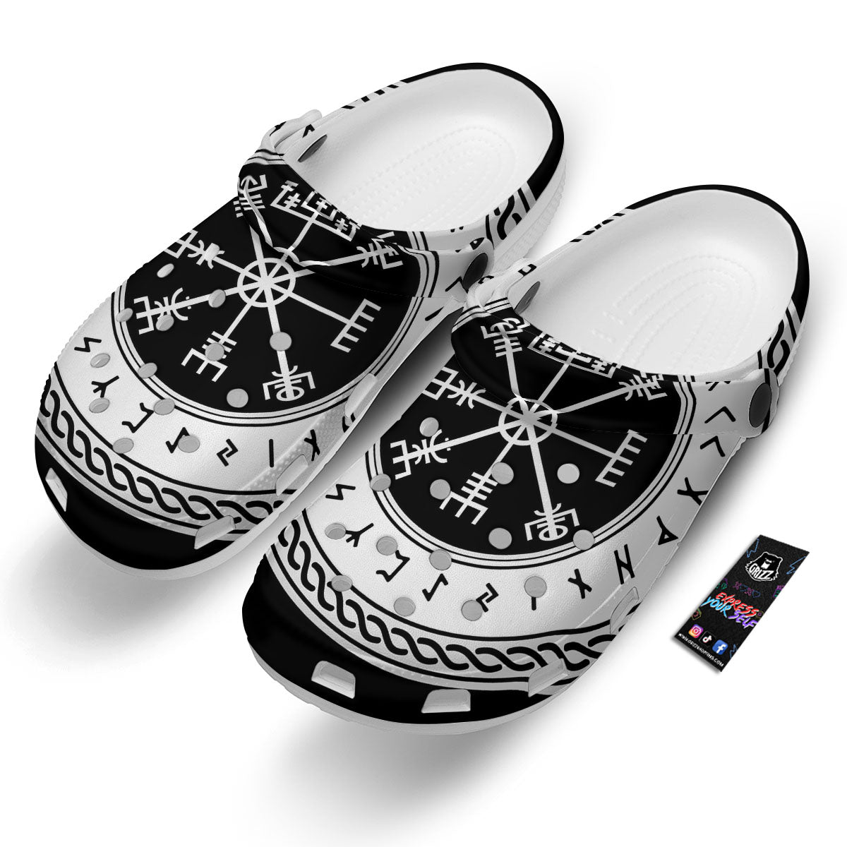 Vegvisir Viking Print Clog-grizzshop