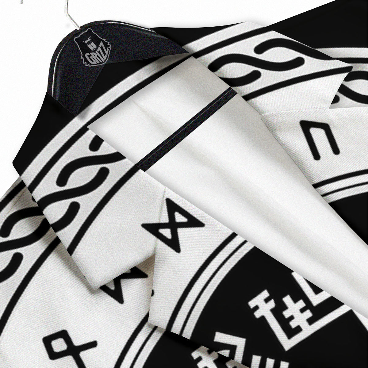 Vegvisir Viking Print Men's Sport Coat-grizzshop