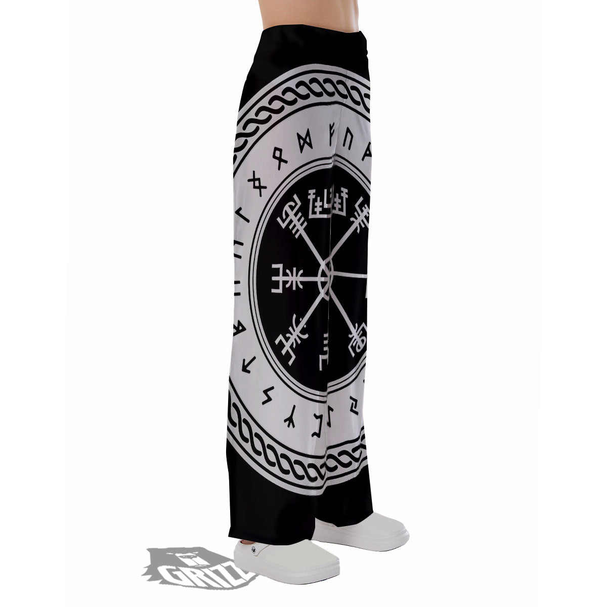 Vegvisir Viking Print Pajama Pants-grizzshop