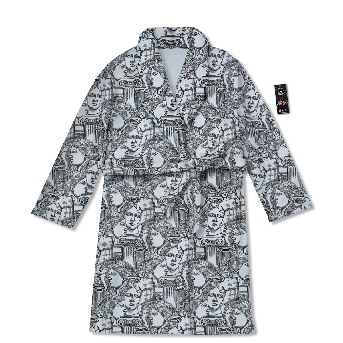 Venus Milos Print Pattern Bathrobe-grizzshop