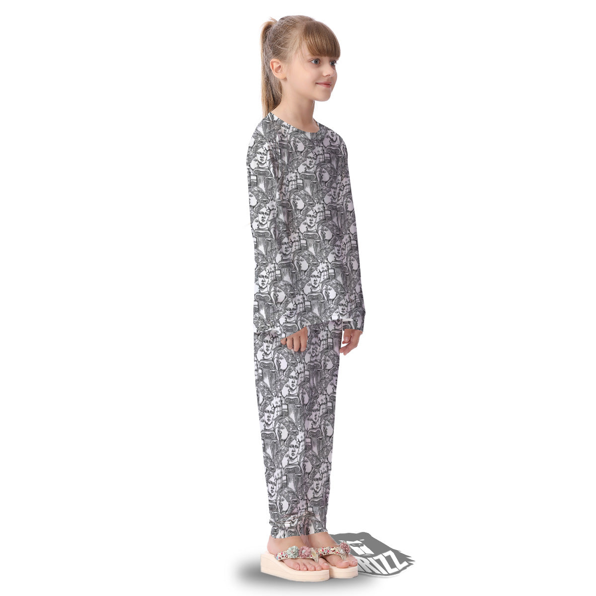 Venus Milos Print Pattern Kid's Pajamas-grizzshop
