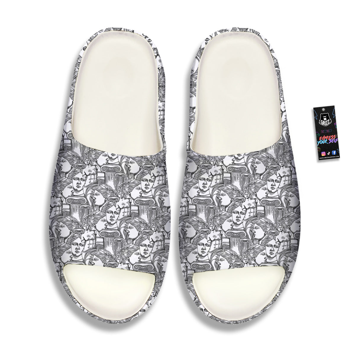 Venus Milos Print Pattern Sandals-grizzshop