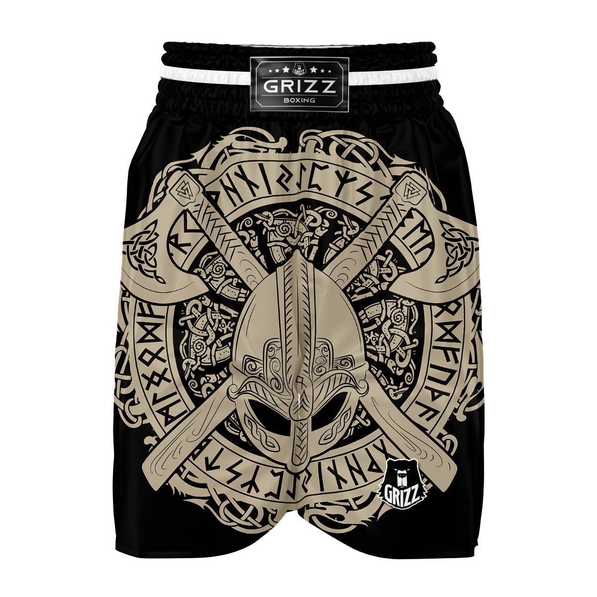 Viking Axes Norse Runes Boxing Shorts-grizzshop
