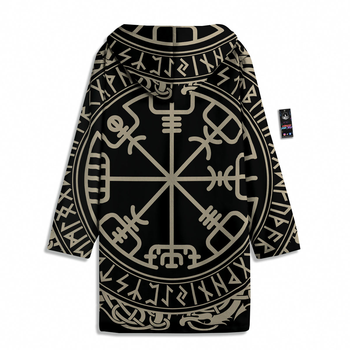 Viking Helm Of Terror Scandinavian Print Men's Windbreaker Jacket-grizzshop