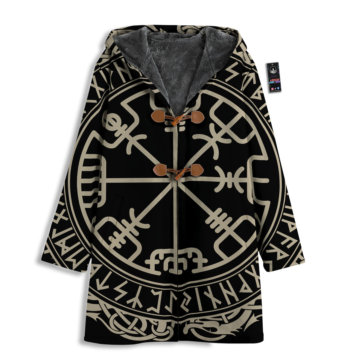 Viking Helm Of Terror Scandinavian Print Men's Windbreaker Jacket-grizzshop