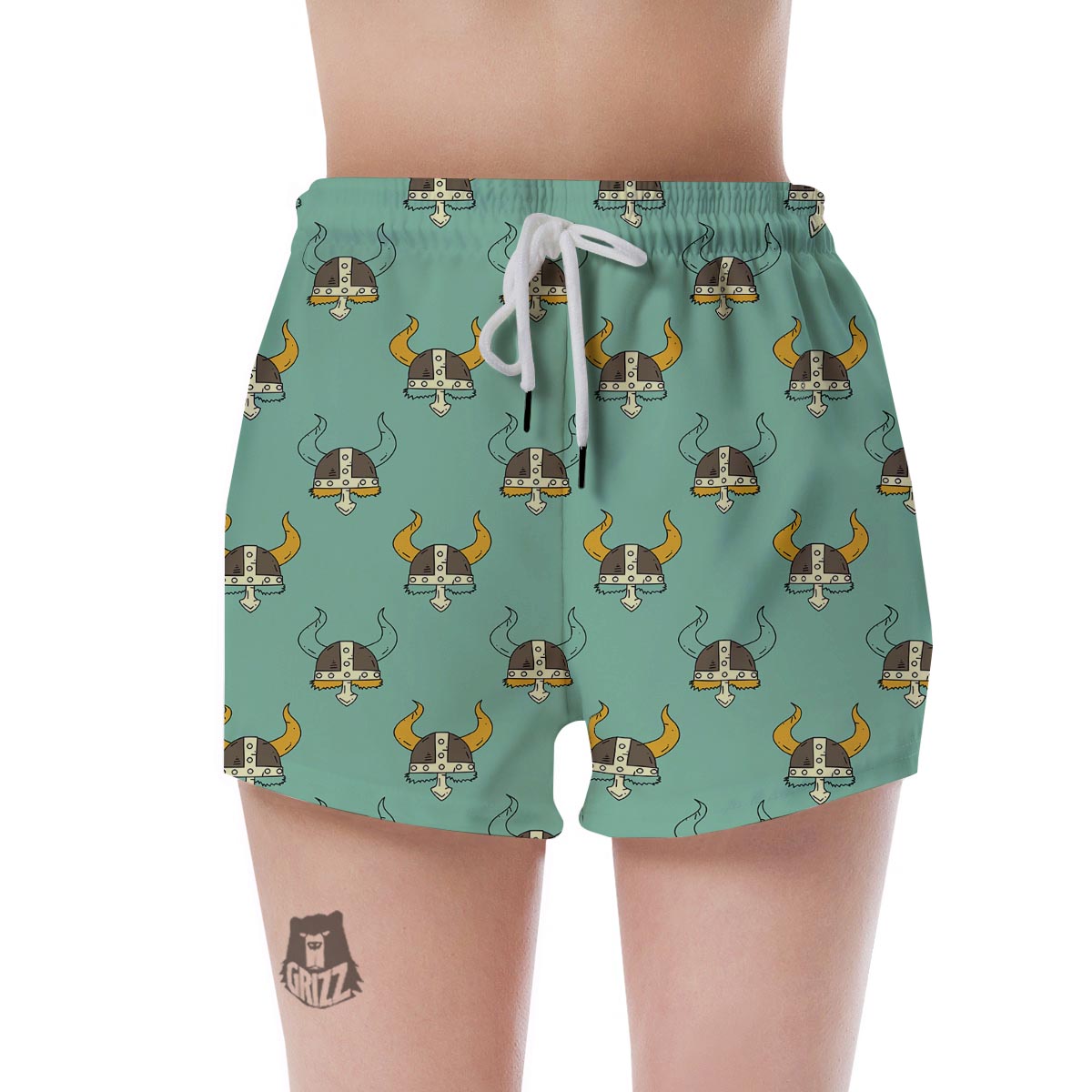 Viking Helmet Women's Shorts-grizzshop