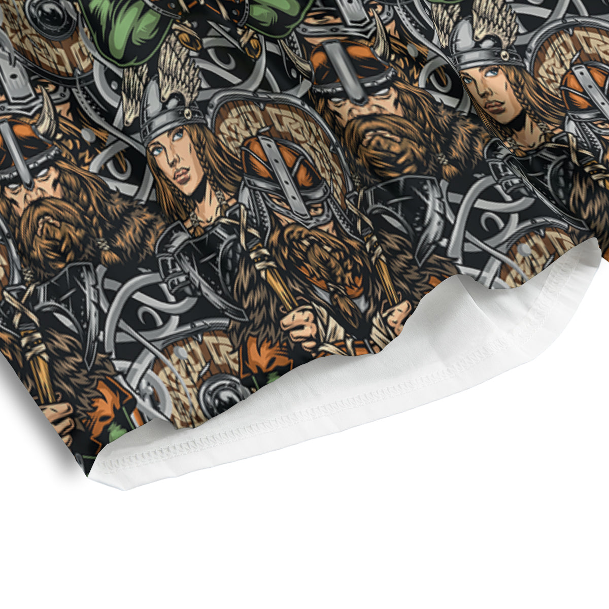 Viking Nordic Warriors Print Pattern Men's Athletic Shorts