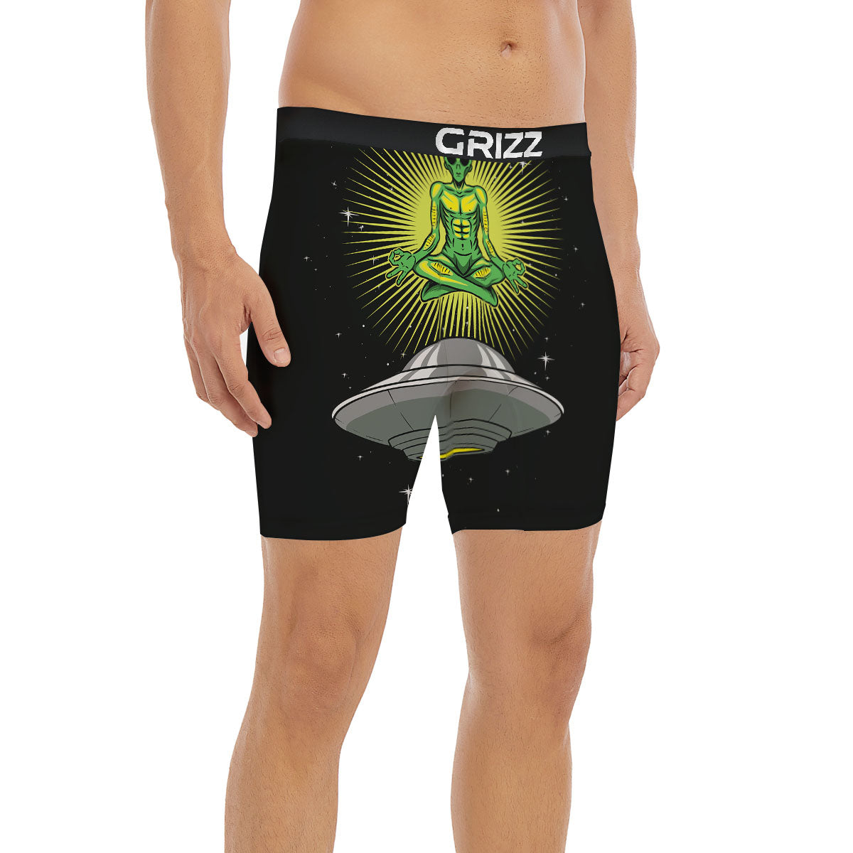 Viking Norse God Odin Blue Print Boxer Briefs-grizzshop