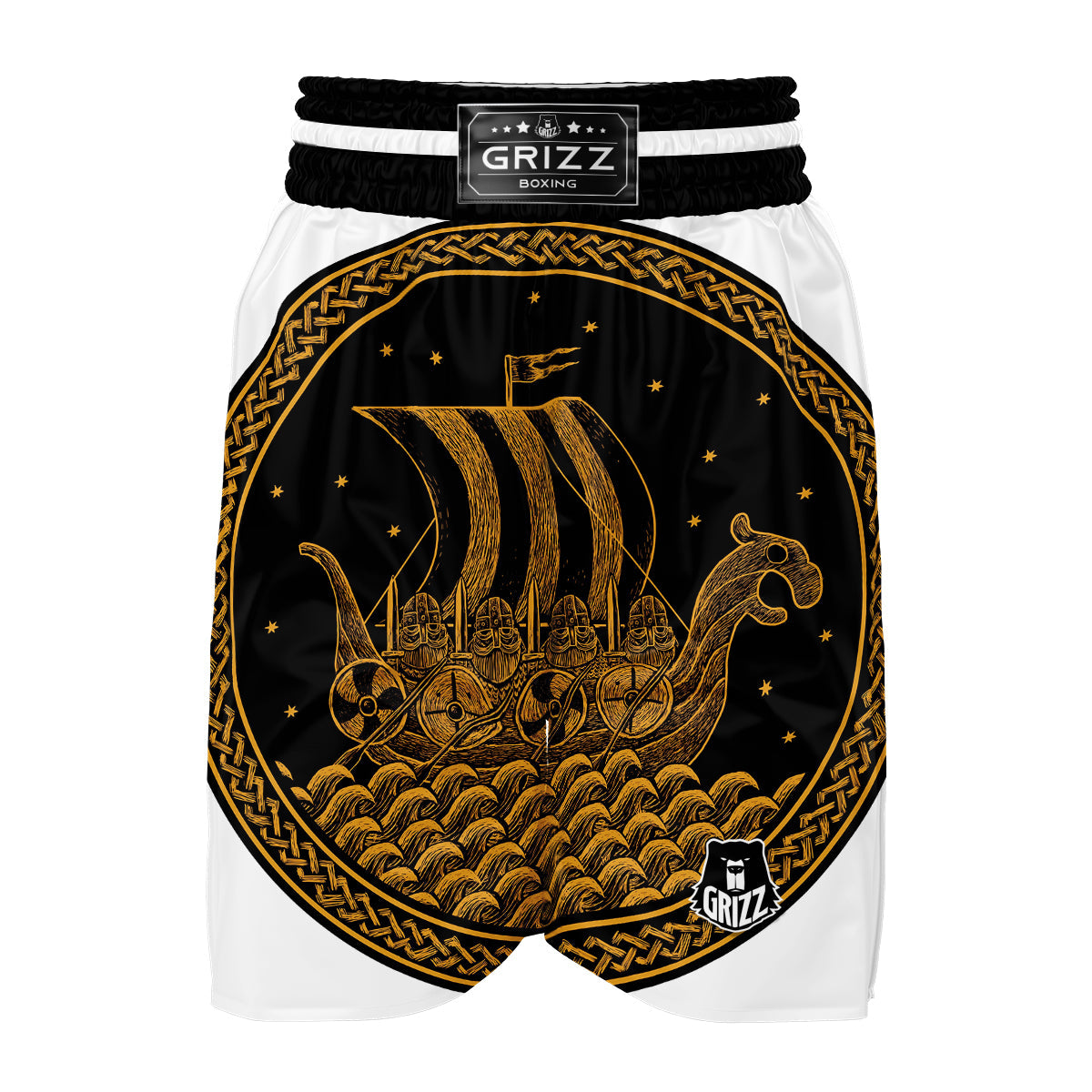 Viking Ship Drakkar Boxing Shorts-grizzshop