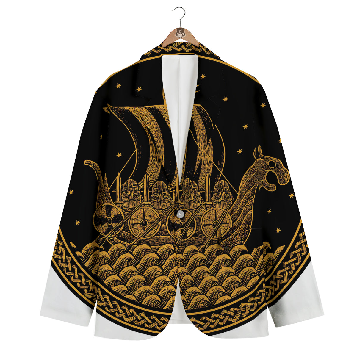 Viking Ship Drakkar Men's Blazer-grizzshop