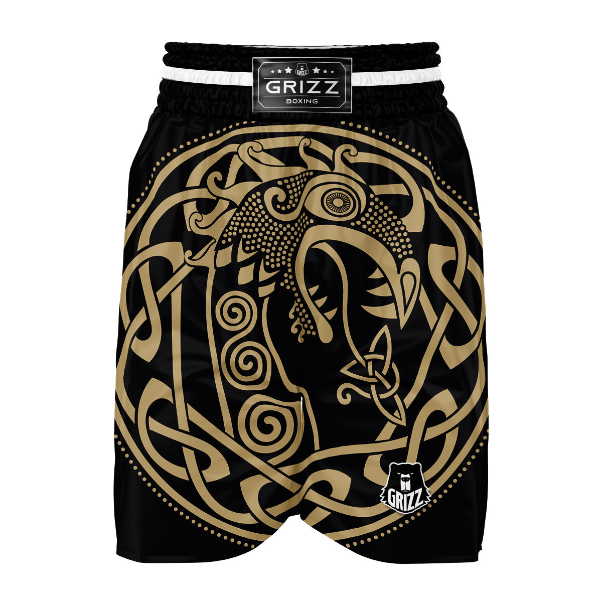 Viking Ship Drakkar Valhalla Boxing Shorts-grizzshop
