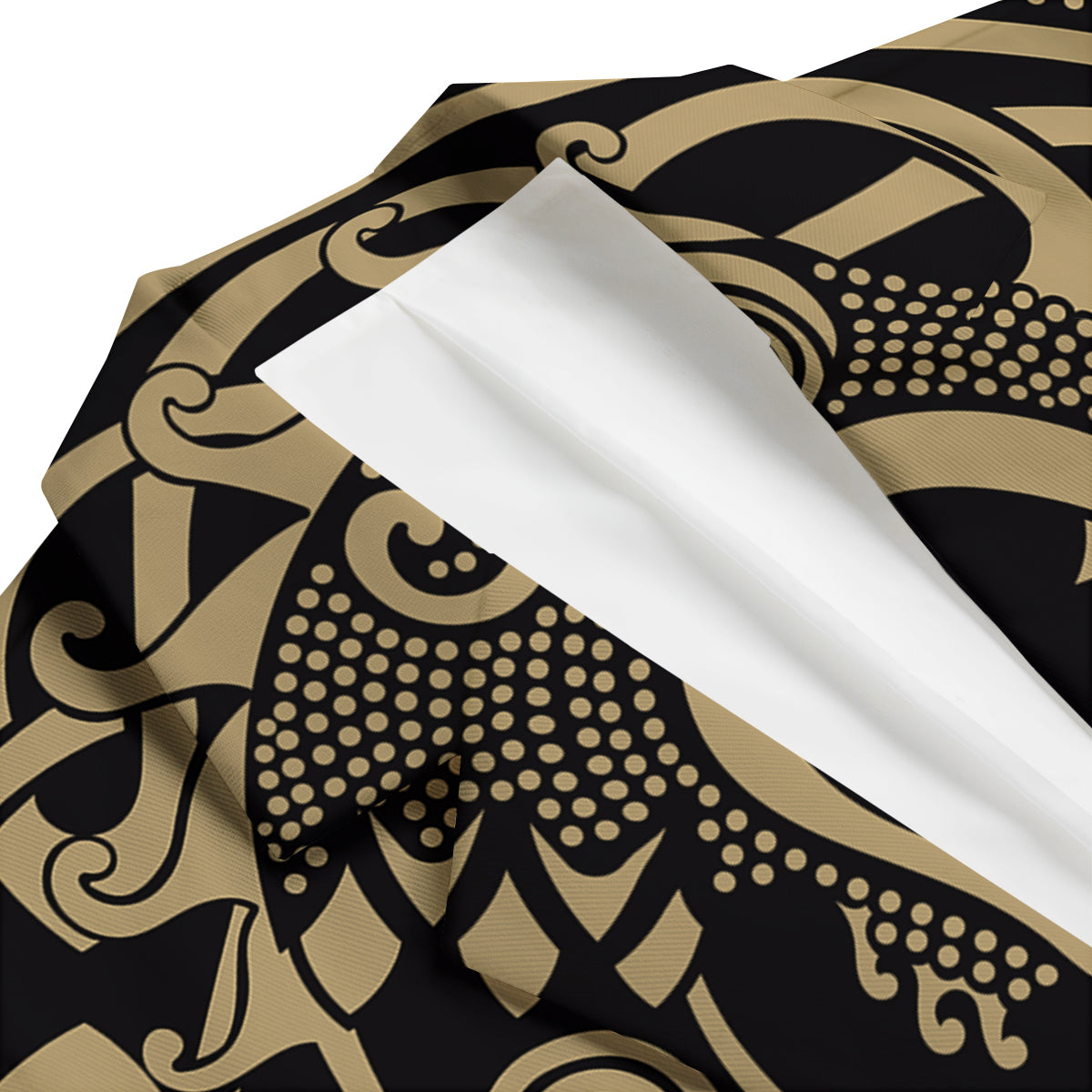 Viking Ship Drakkar Valhalla Men's Blazer-grizzshop