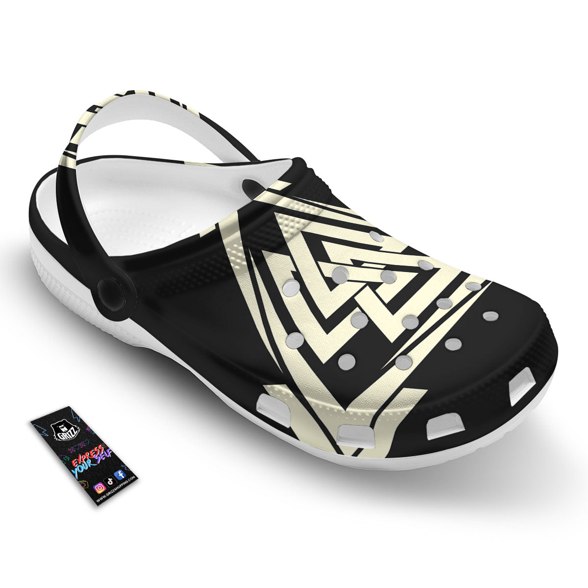 Viking Valknut Scandinavian Symbol Print Clog-grizzshop