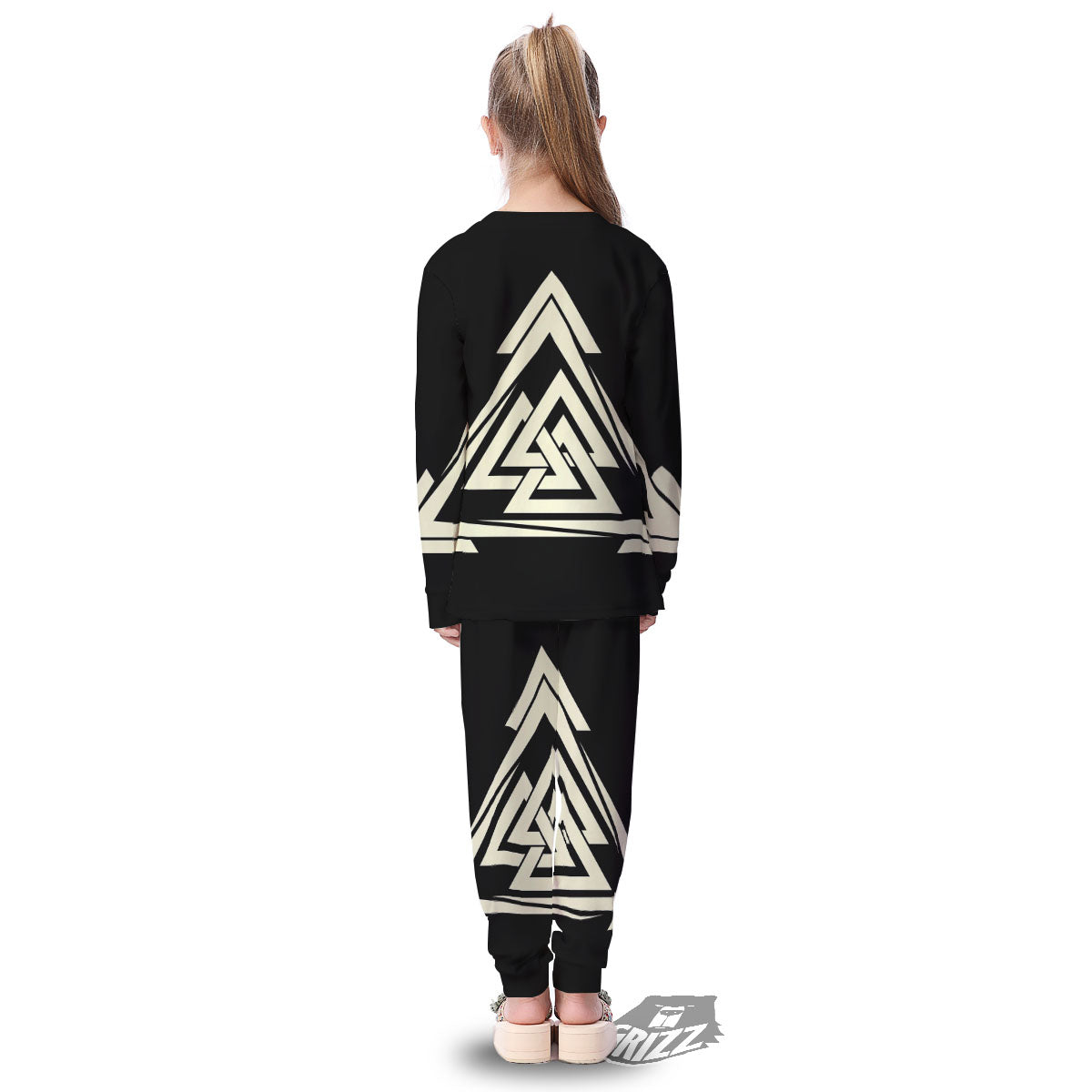 Viking Valknut Scandinavian Symbol Print Kid's Pajamas-grizzshop
