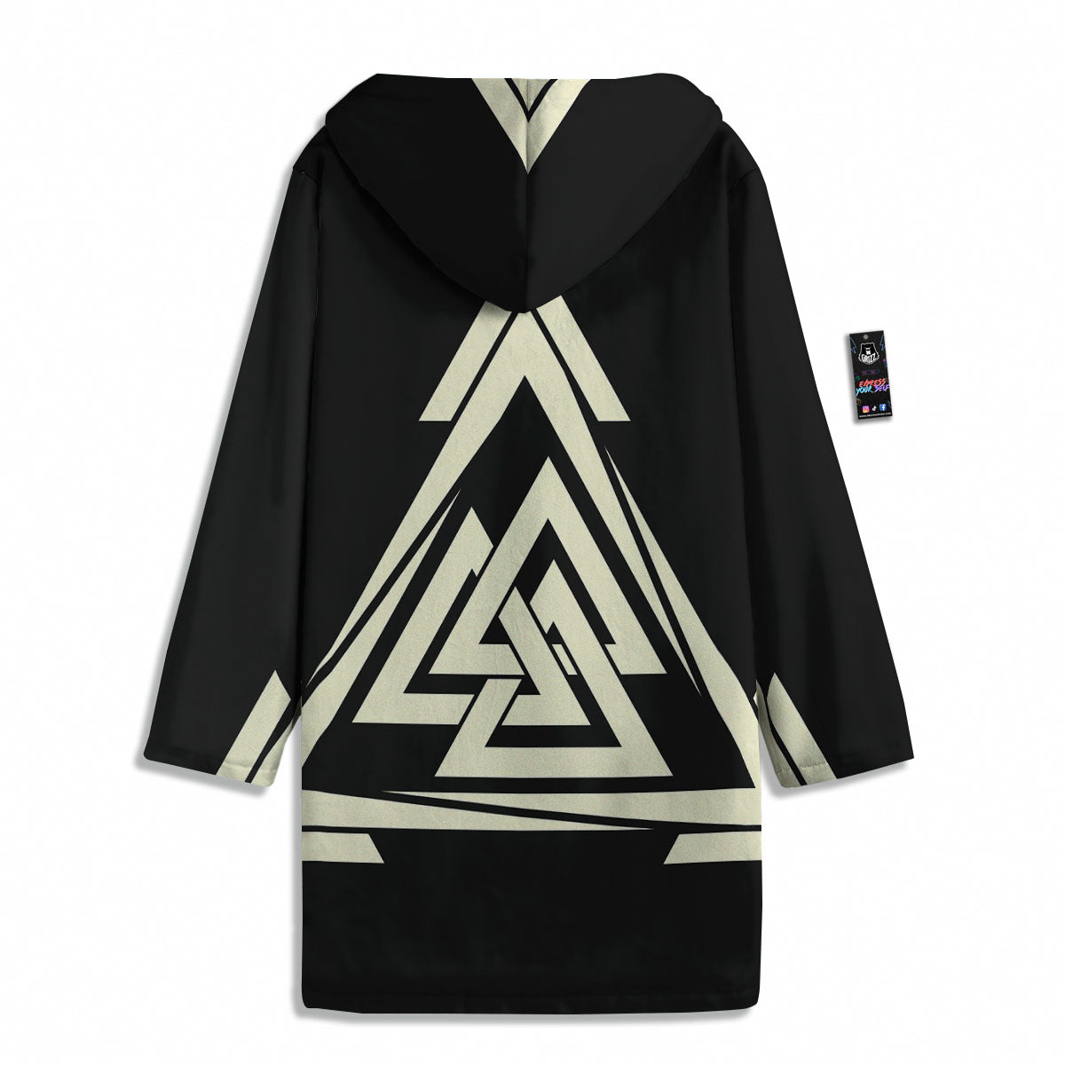 Viking Valknut Scandinavian Symbol Print Men's Windbreaker Jacket-grizzshop