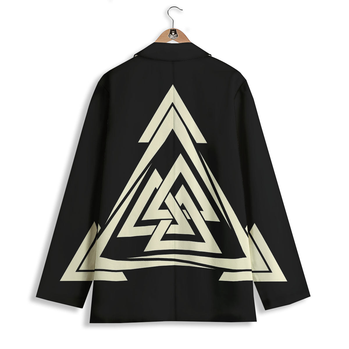 Viking Valknut Scandinavian Symbol Print Women's Blazer-grizzshop