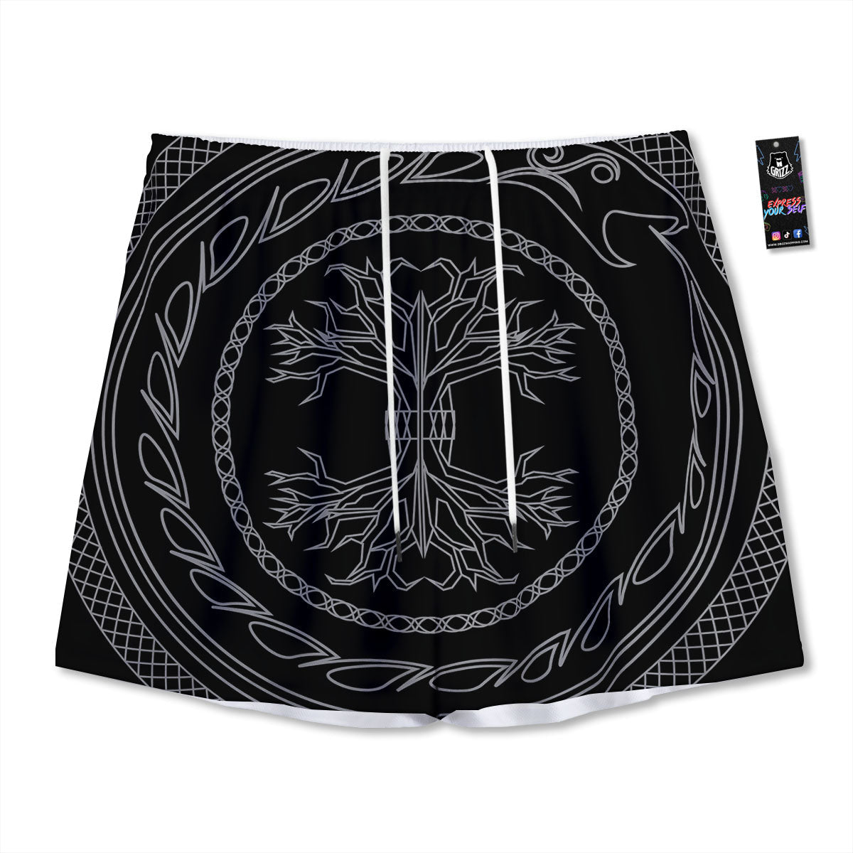 Turtle Cute Sea Print Pattern Mesh Shorts