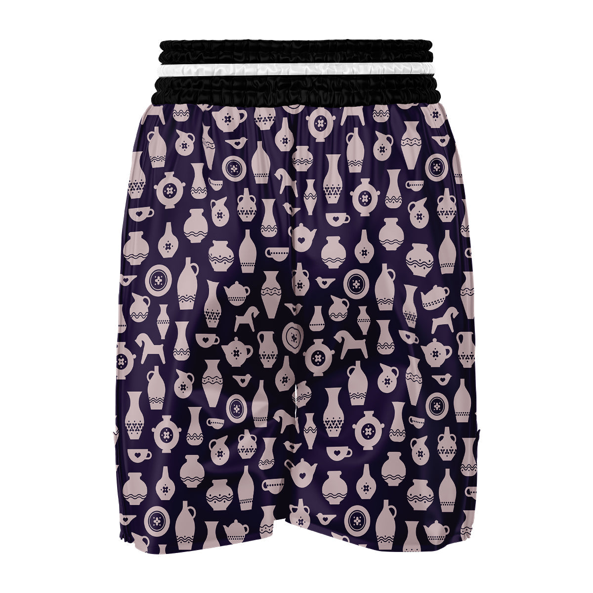 Vintage Amphora Greek Print Pattern Boxing Shorts-grizzshop