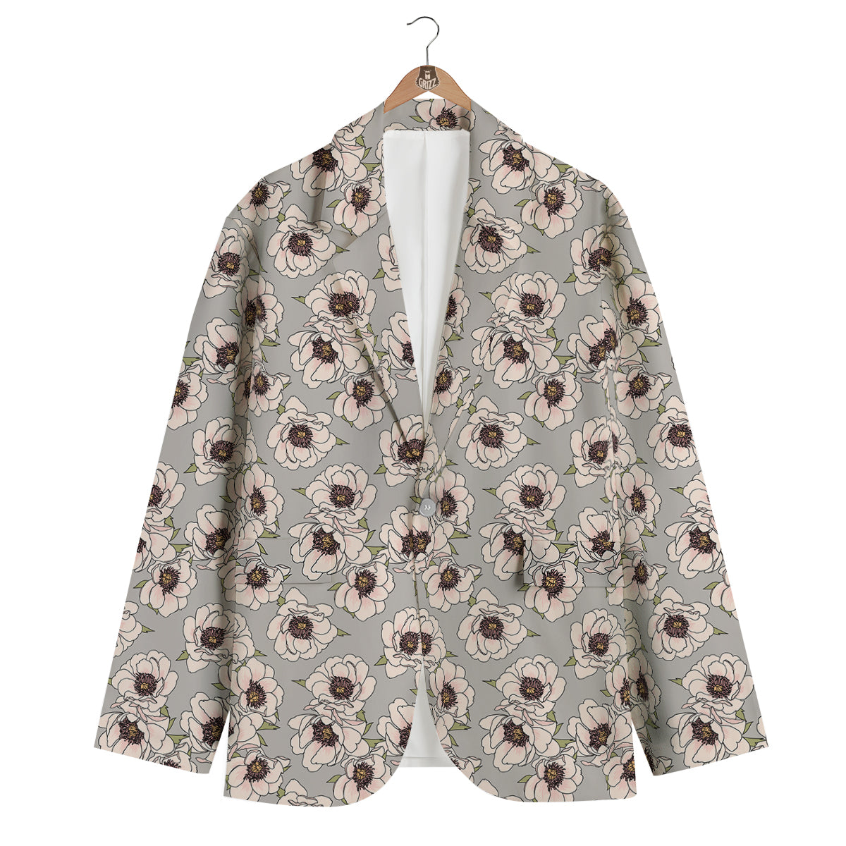Abstract Gardenia Blazer Set