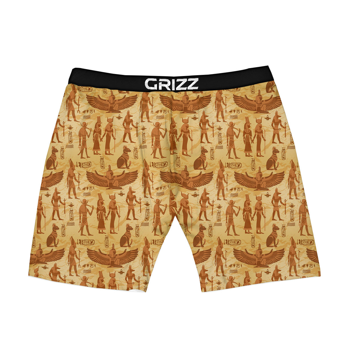 Vintage Egypt Papyrus Ancient Print Pattern Boxer Briefs-grizzshop