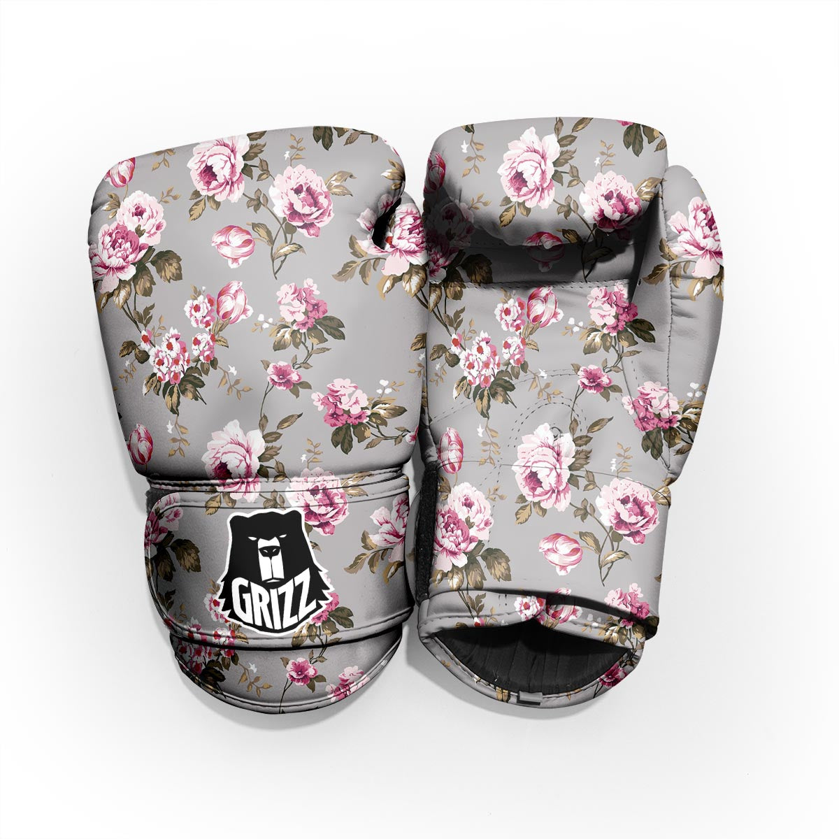 Vintage Floral Shabby Chic Print Pattern Pro Boxing Glove