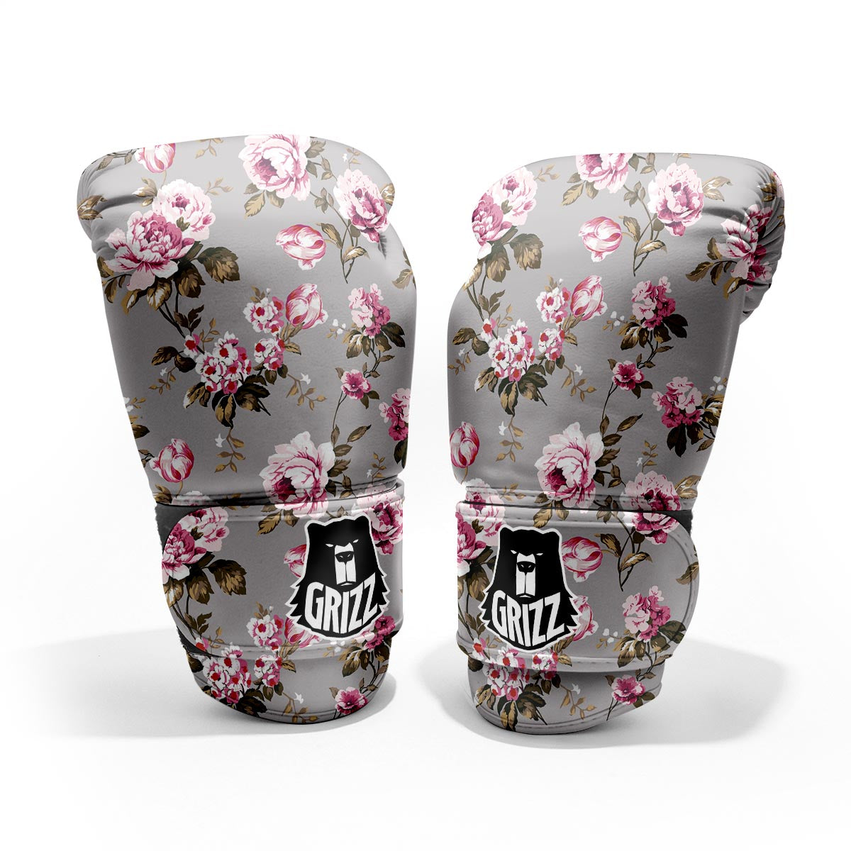 Vintage Floral Shabby Chic Print Pattern Pro Boxing Glove