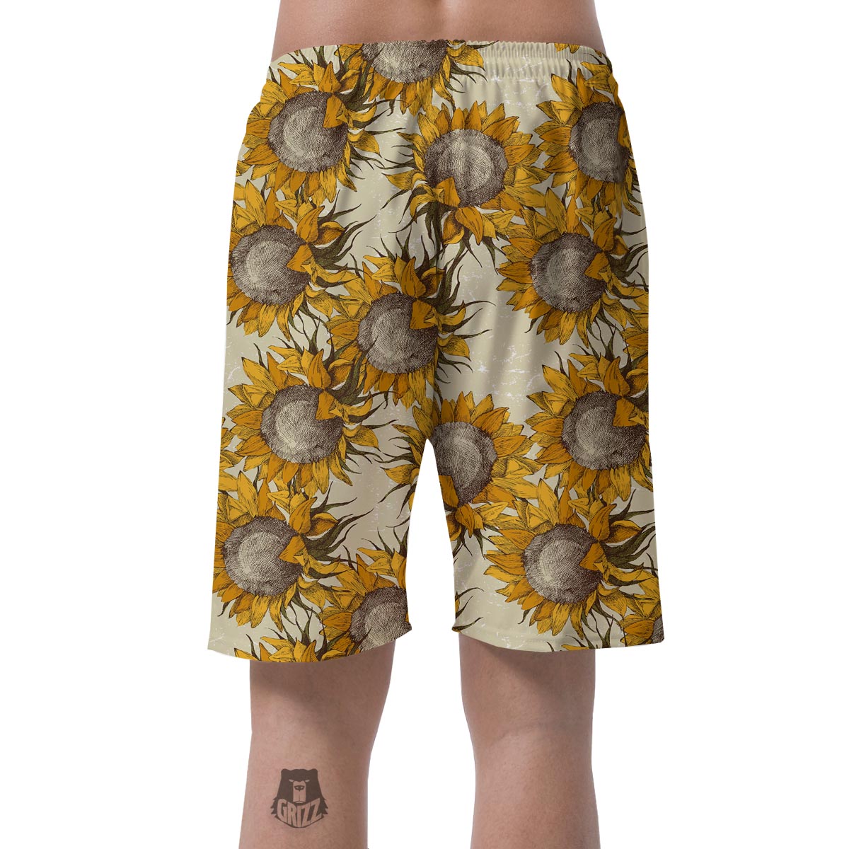 Vintage Sunflower Men's Shorts-grizzshop