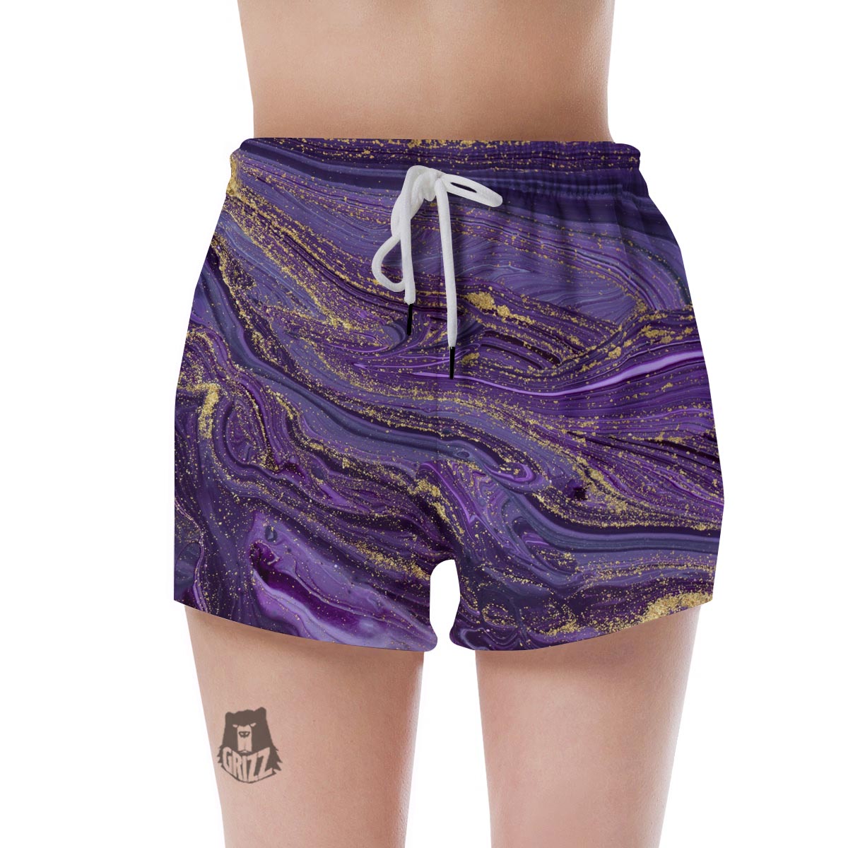 Violet Marble Women's Shorts-grizzshop