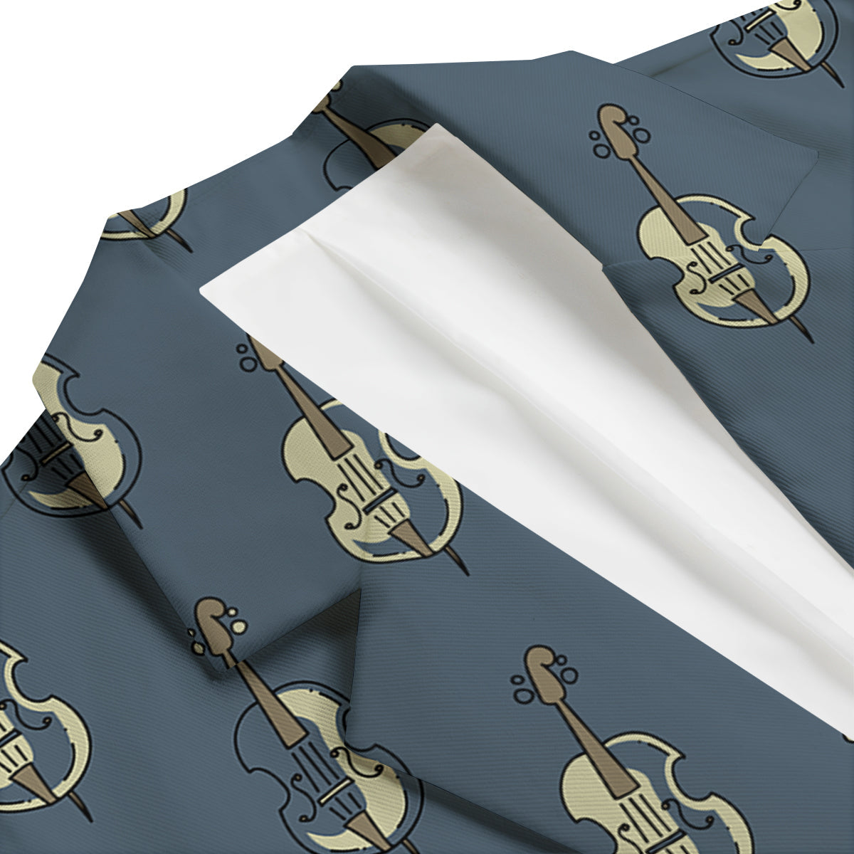 Violin Print Pattern Men's Blazer-grizzshop