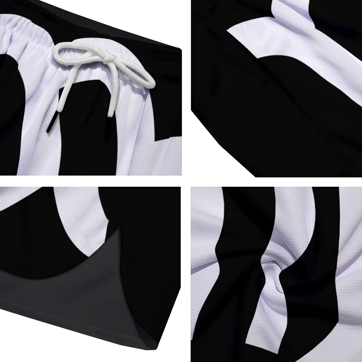Virgo Sign White And Black Print Men's Running Shorts-grizzshop