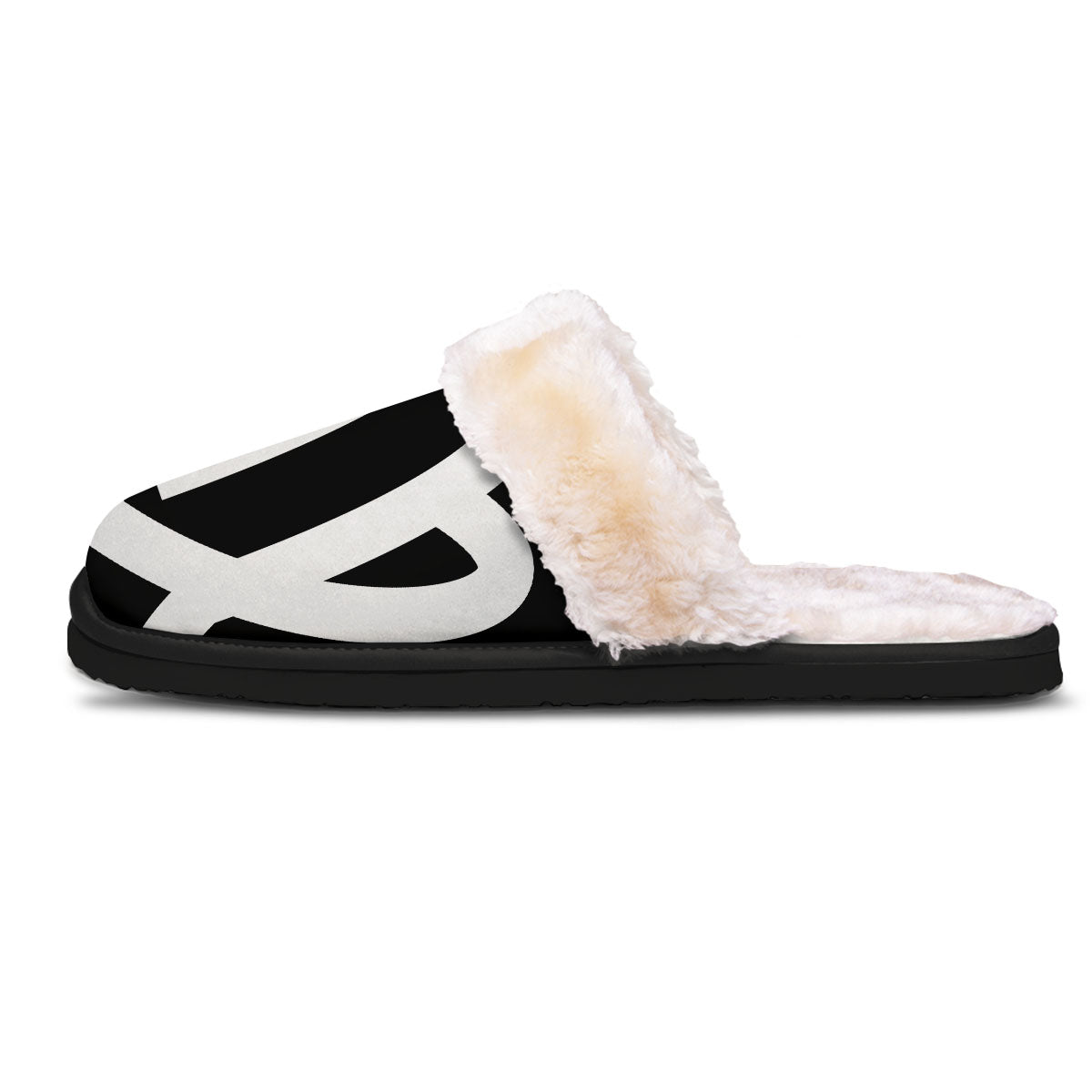 Virgo Sign White And Black Print Slippers-grizzshop