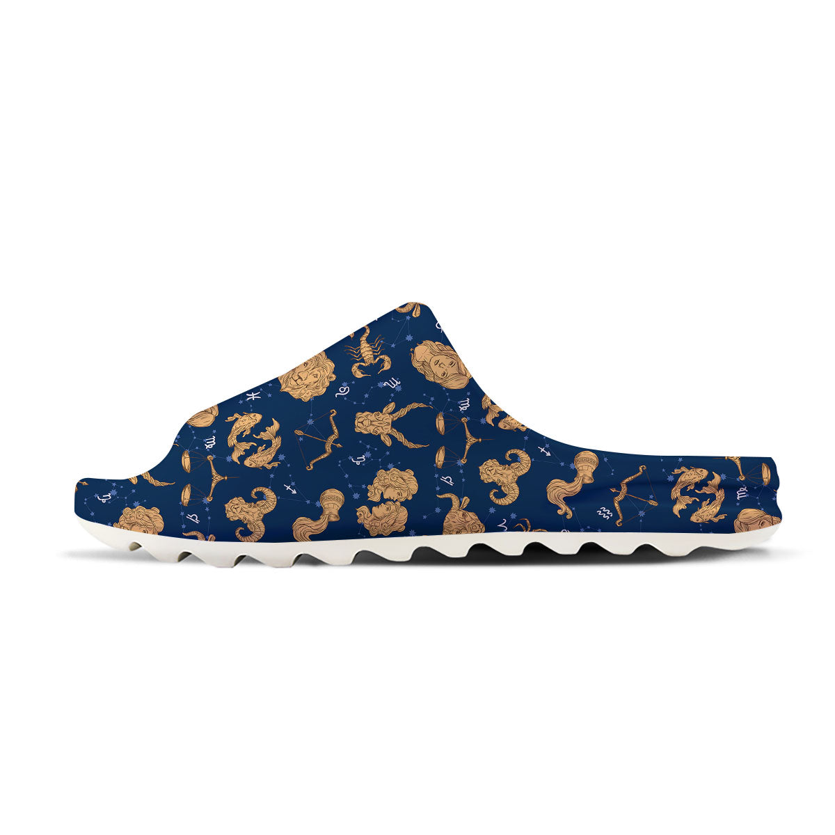 Virgo Zodiac Purple Print Pattern Sandals-grizzshop