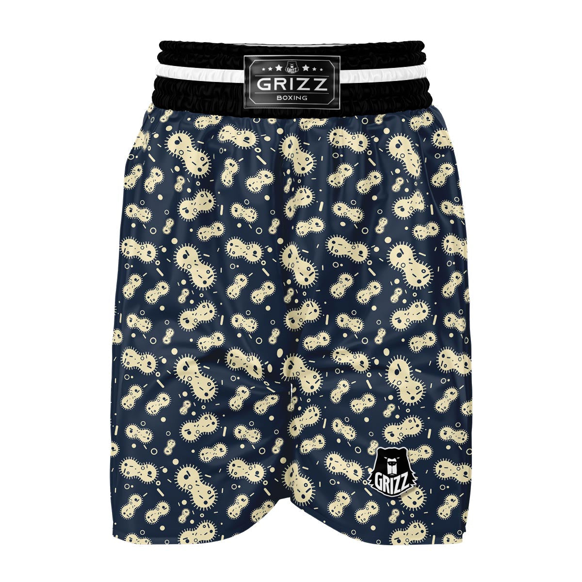 Virus Bacteria Print Pattern Boxing Shorts-grizzshop